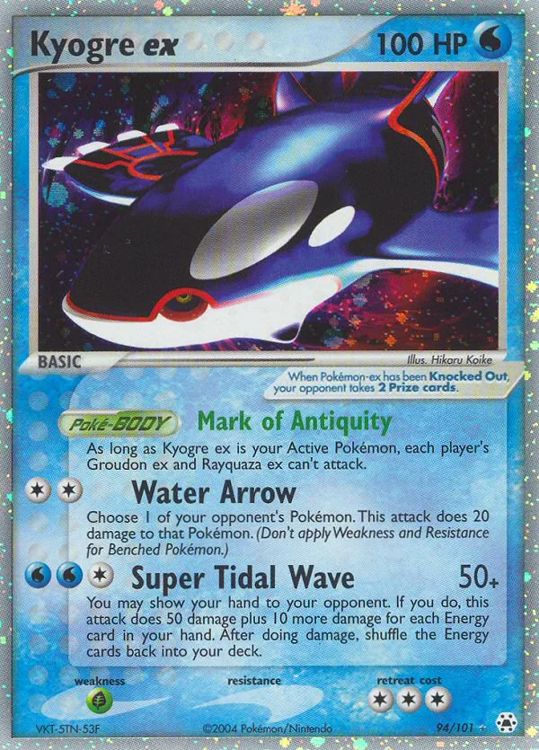 Kyogre ex · Hidden Legends 94/101