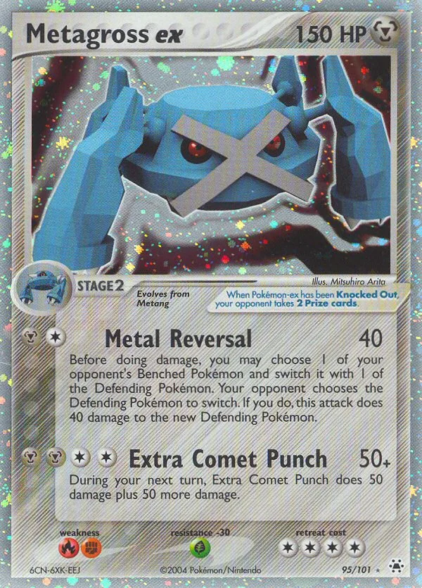 Metagross ex · Hidden Legends 95/101