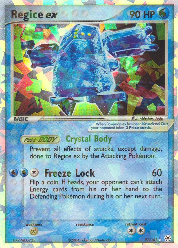 Regice ex · Hidden Legends 97/101