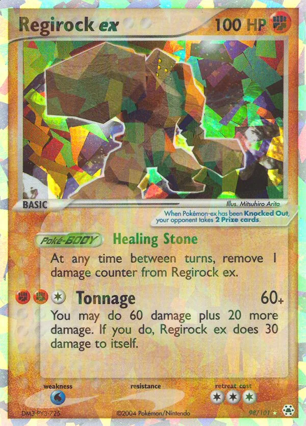 Regirock ex · Hidden Legends 98/101