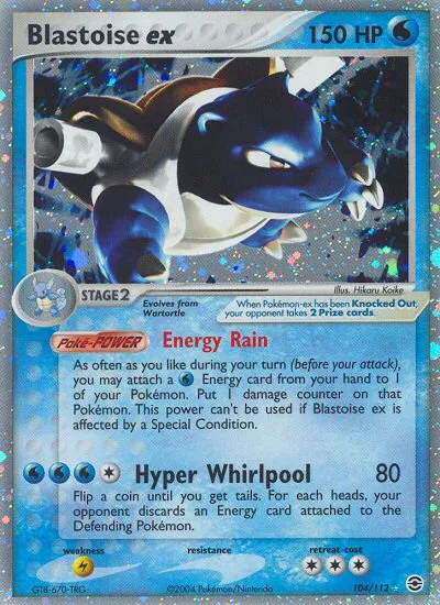 Blastoise ex · FireRed & LeafGreen 104/112