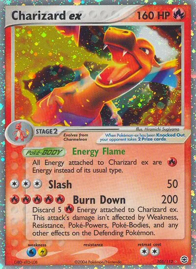 Charizard ex · FireRed & LeafGreen 105/112