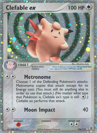 Clefable ex · FireRed & LeafGreen 106/112