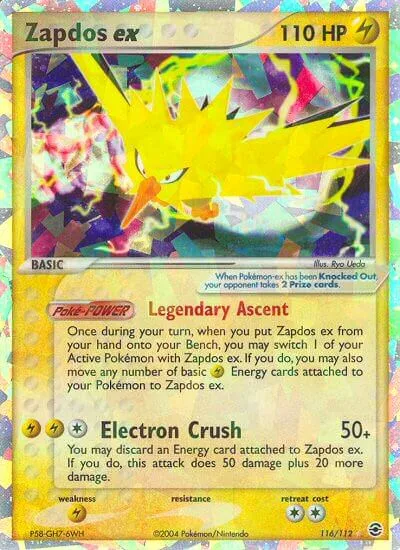 Zapdos ex · FireRed & LeafGreen 116/112