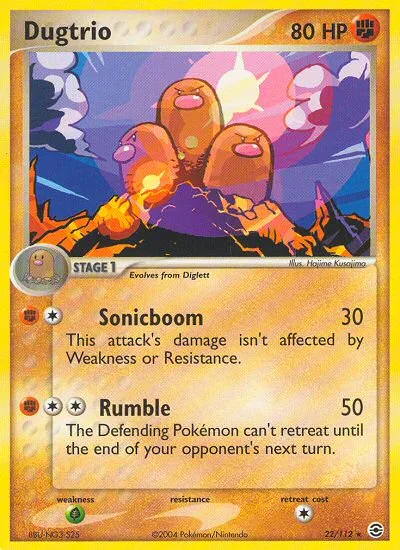 Dugtrio · FireRed & LeafGreen 22/112