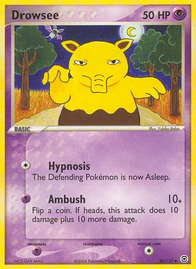 Drowzee · FireRed & LeafGreen 32/112