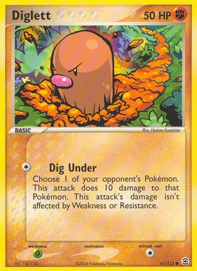 Diglett · FireRed & LeafGreen 61/112