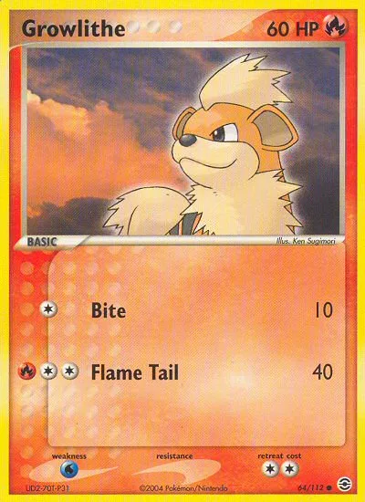 Growlithe · FireRed & LeafGreen 64/112