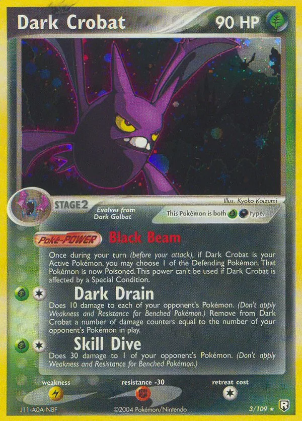 Dark Crobat · Team Rocket Returns 3/109