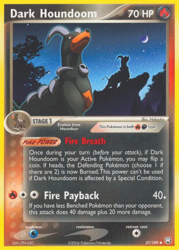 Dark Houndoom · Team Rocket Returns 37/109