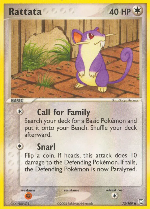Rattata · Team Rocket Returns 72/109
