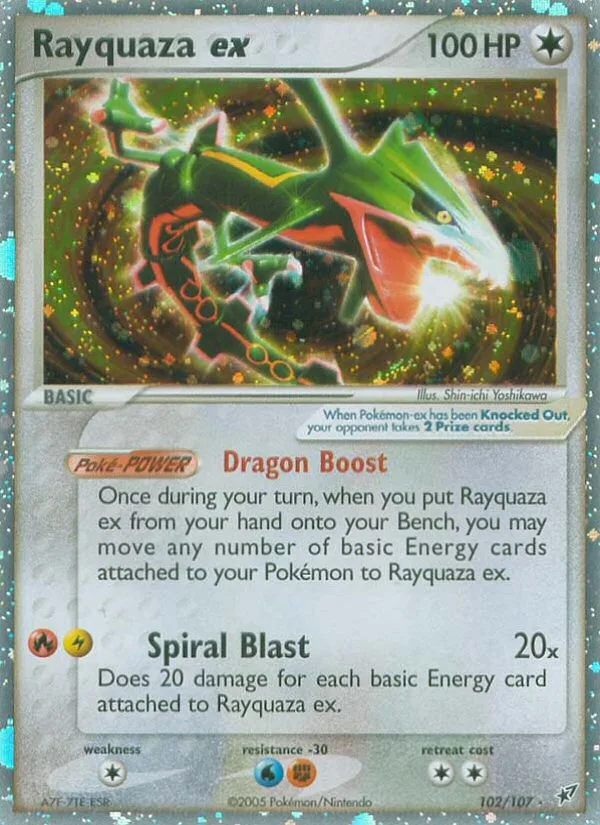 Rayquaza ex · Deoxys 102/107
