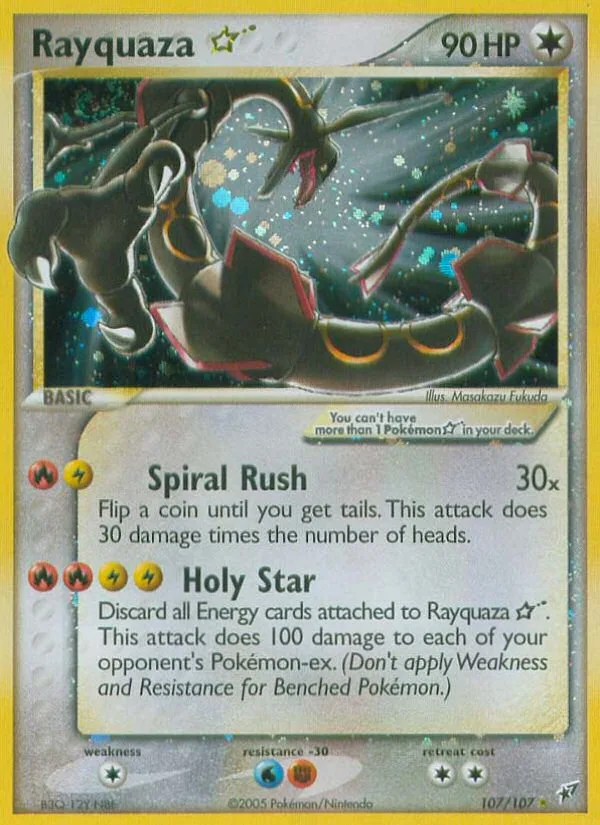 Rayquaza ☆ · Deoxys 107/107
