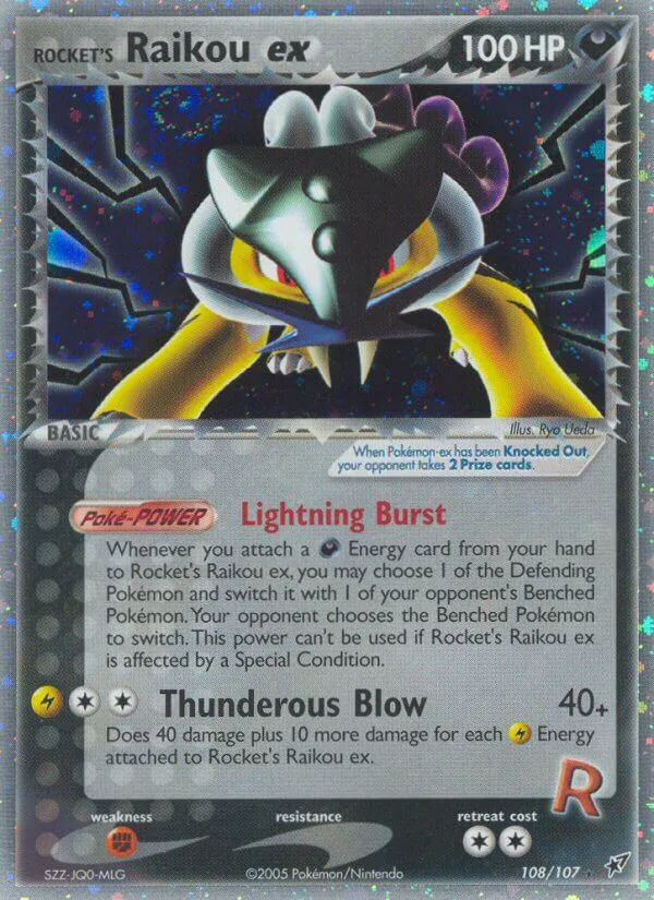 Rocket's Raikou ex · Deoxys 108/107