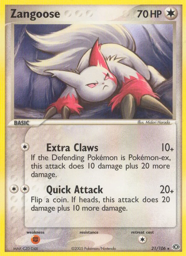 Zangoose · Emerald 21/106