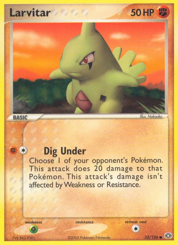 Larvitar · Emerald 52/106