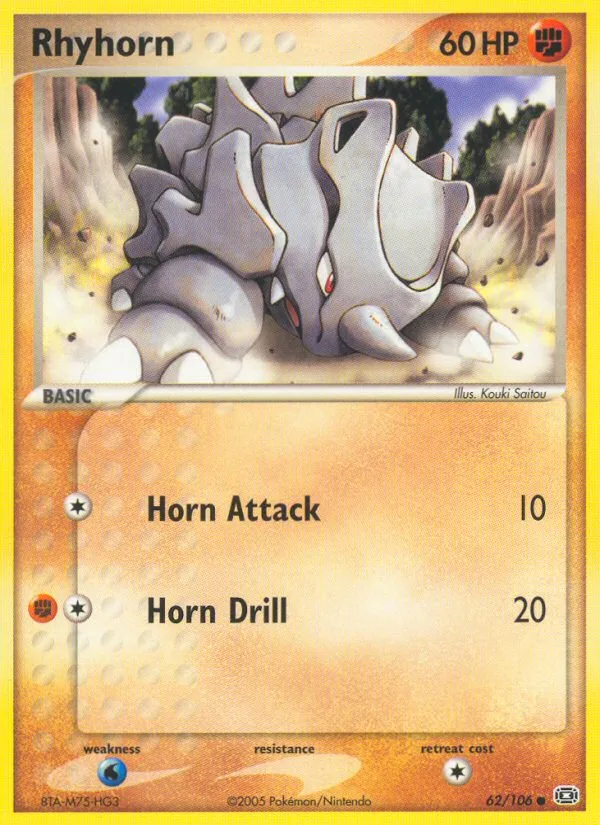 Rhyhorn · Emerald 62/106