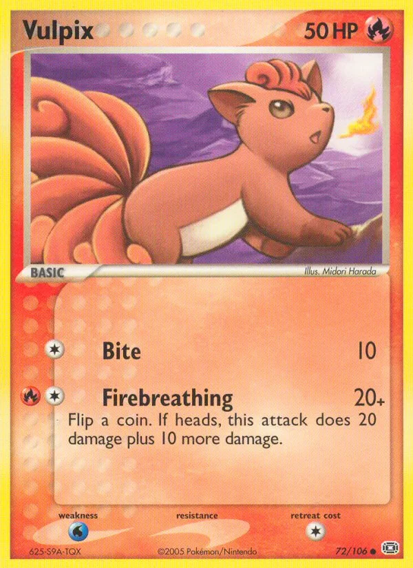 Vulpix · Emerald 72/106