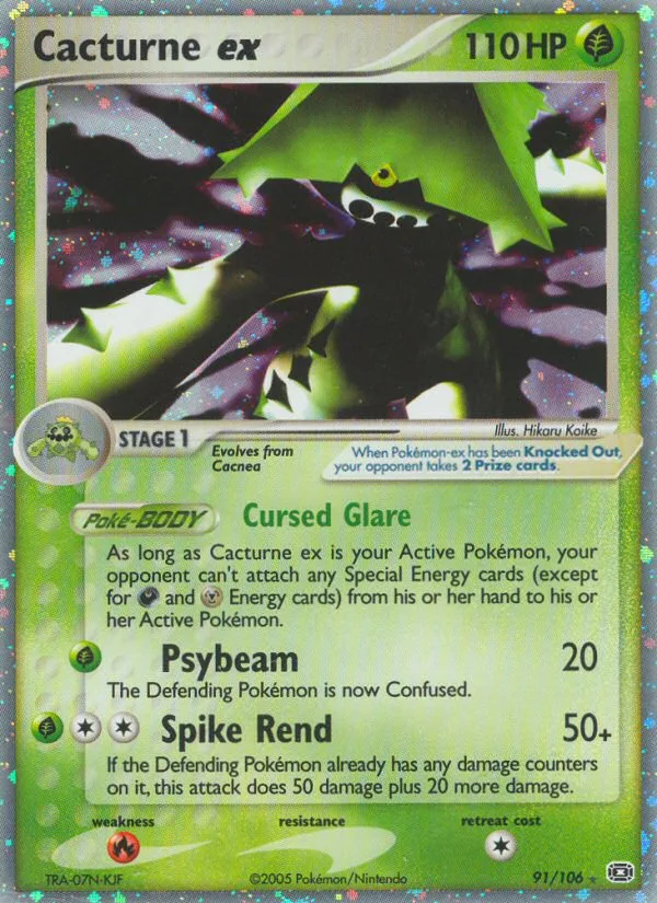 Cacturne ex · Emerald 91/106
