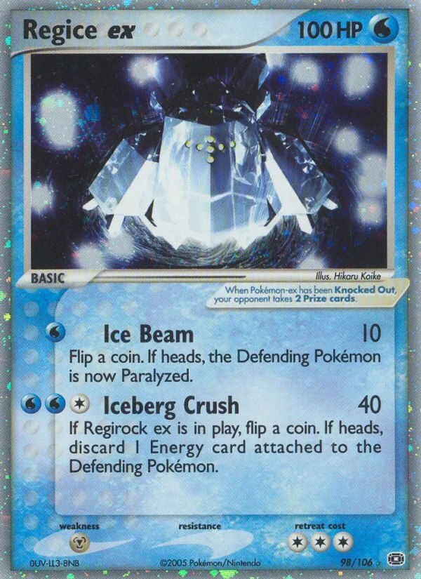 Regice ex · Emerald 98/106