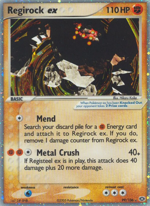 Regirock ex · Emerald 99/106