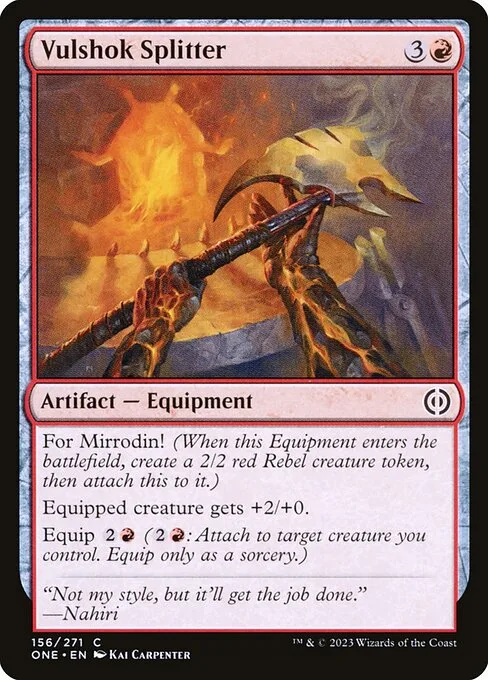 Vulshok Splitter · Phyrexia: All Will Be One 156/479
