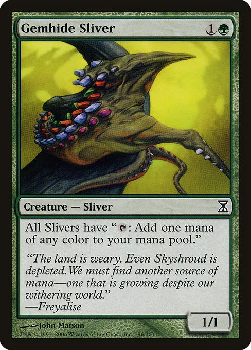 Gemhide Sliver · Time Spiral 196/301