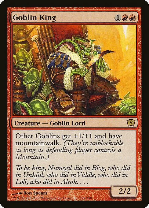 Goblin King · Ninth Edition 192★/710