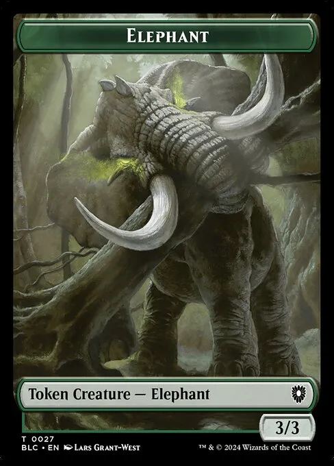 Elephant · Bloomburrow Commander Tokens 27/41