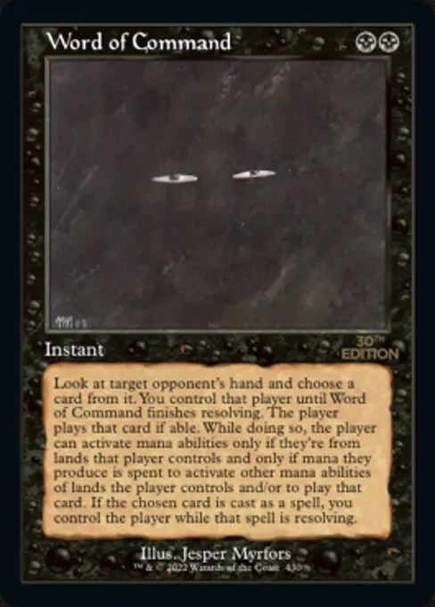 Word of Command · 30th Anniversary Edition 430/594