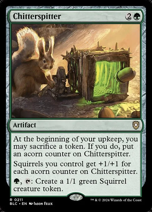 Chitterspitter · Bloomburrow Commander 211/356
