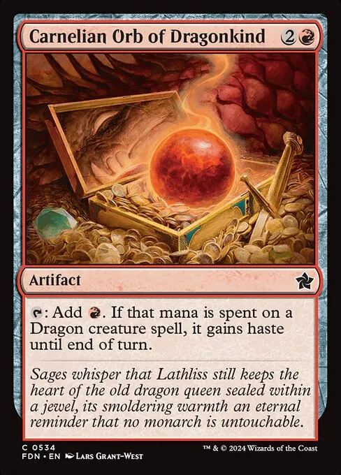 Carnelian Orb of Dragonkind · Foundations 534/771