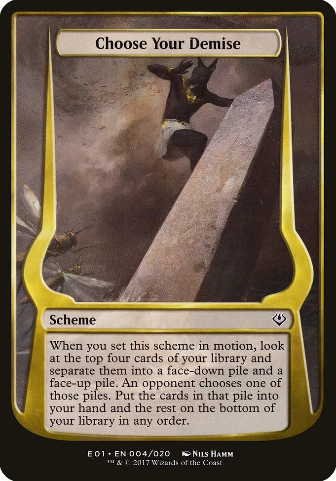 Choose Your Demise · Archenemy: Nicol Bolas Schemes 4★/20
