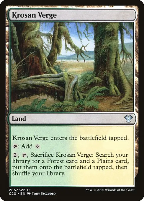 Krosan Verge · Commander 2020 285/322