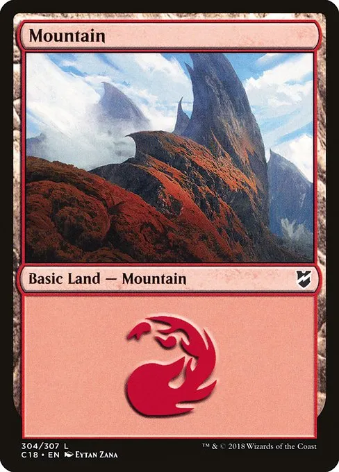 Mountain · Commander 2018 304/307