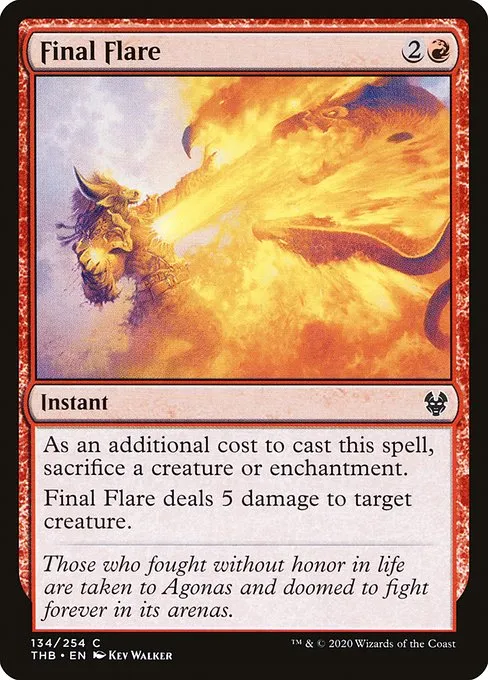 Final Flare · Theros Beyond Death 134/358