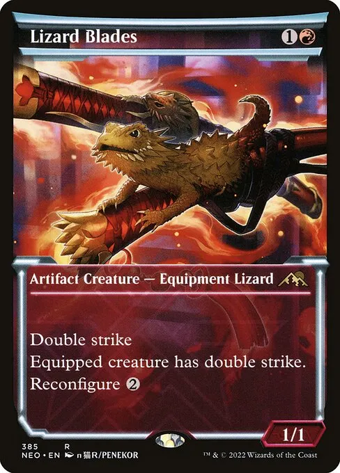 Lizard Blades · Kamigawa: Neon Dynasty 385/531