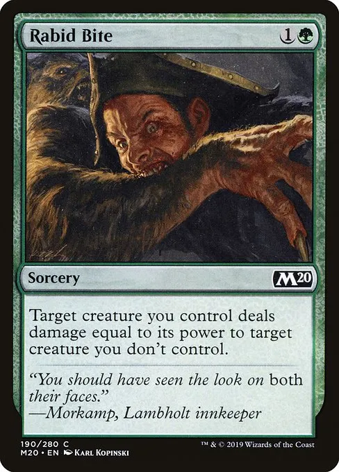 Rabid Bite · Core Set 2020 190/346