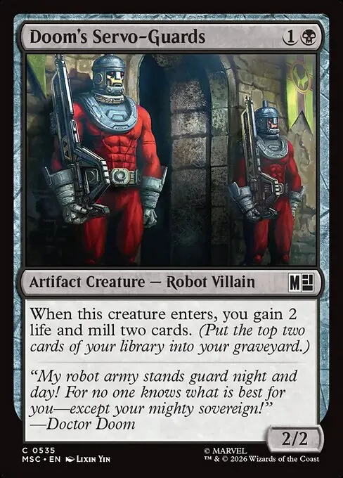 Doom's Servo-Guards · Marvel Super Heroes Commander 535/9