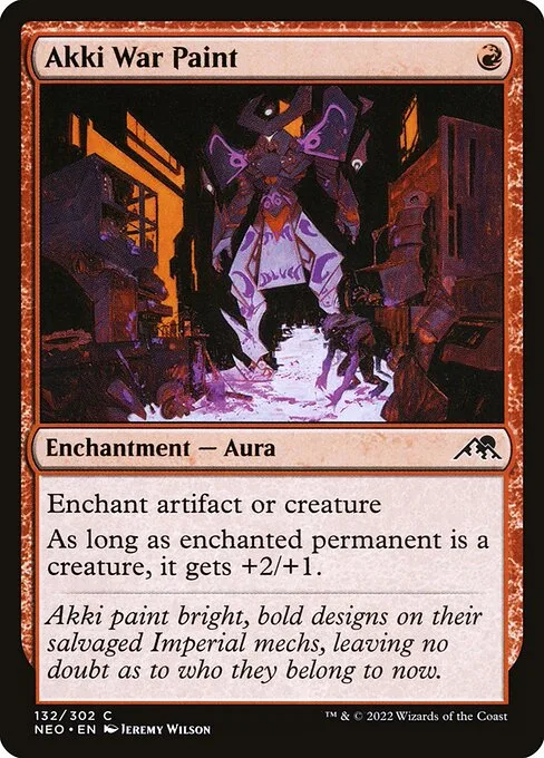 Akki War Paint · Kamigawa: Neon Dynasty 132/531