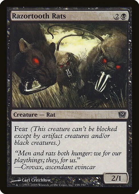 Razortooth Rats · Ninth Edition 158★/710