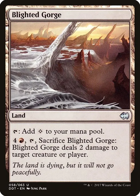 Blighted Gorge · Duel Decks: Merfolk vs. Goblins 58/63