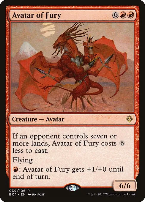 Avatar of Fury · Archenemy: Nicol Bolas 39/106