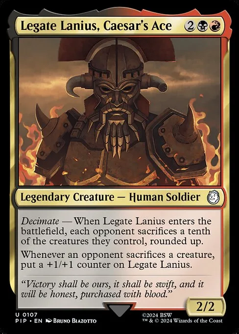 Legate Lanius, Caesar's Ace · Fallout 107/1068