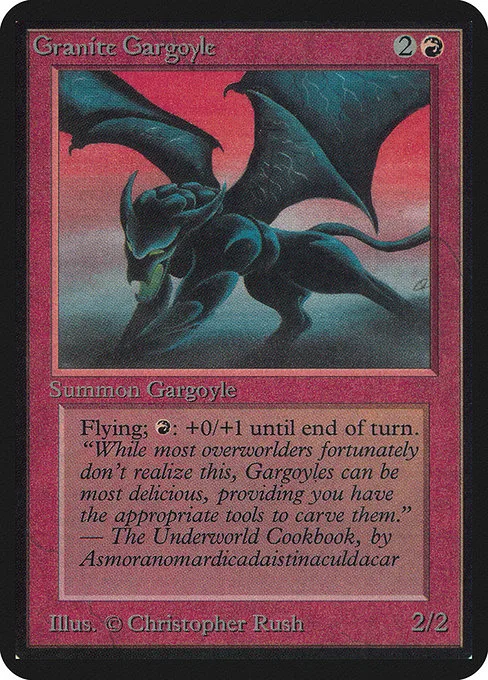Granite Gargoyle · Limited Edition Alpha 155/295