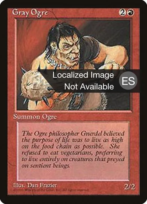 Gray Ogre · Fourth Edition Foreign Black Border 200/378