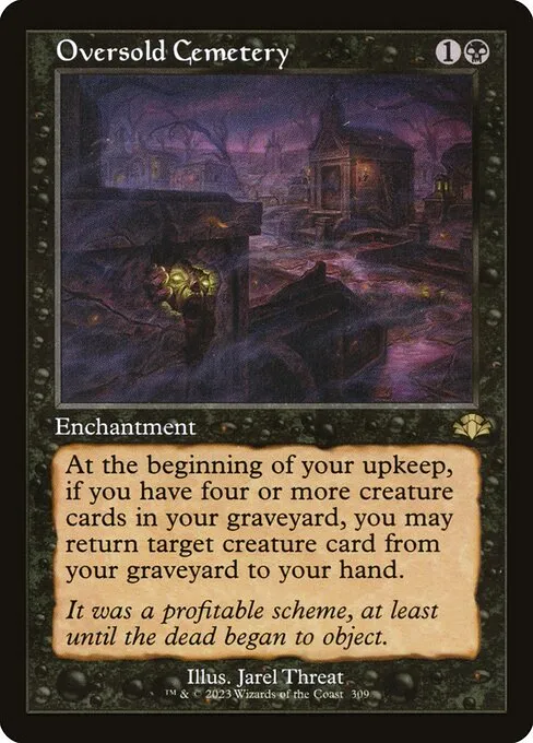 Oversold Cemetery · Dominaria Remastered 309/457