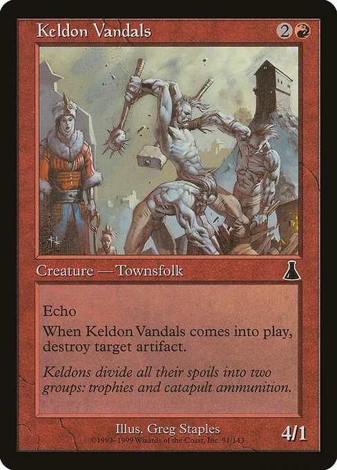 Keldon Vandals · Urza's Destiny 91/143