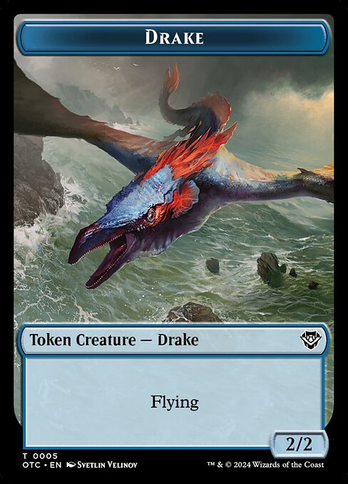 Drake · Outlaws of Thunder Junction Commander Tokens 5/41