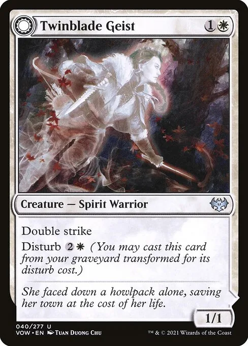 Twinblade Geist // Twinblade Invocation · Innistrad: Crimson Vow 40/423